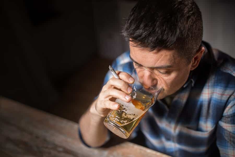 alcoholism and financial problems
