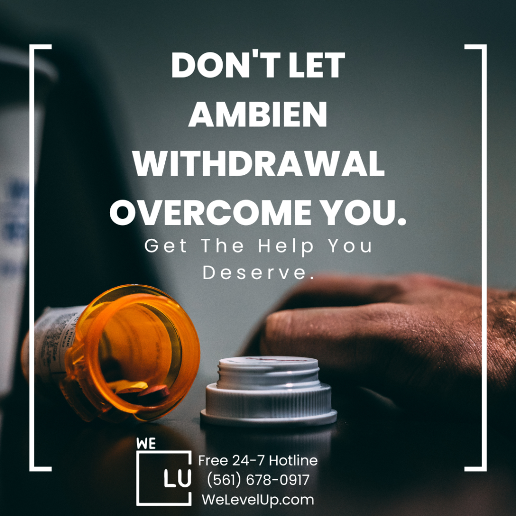 Typically, the range of Ambien withdrawal symptoms lasts about two weeks, but this can vary from person to person depending on various factors.