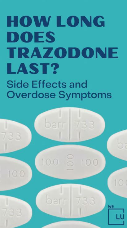 After a single dose in a healthy adult, trazodone will be mostly out of your system in one to three days. For trazodone, the half-life is approximately 5 to 13 hours. What are trazodone alcohol risks? Well, both Trazodone and alcohol are known to be deadly when taken in excessive amounts. Learn more about Trazodone alcohol health risks.
