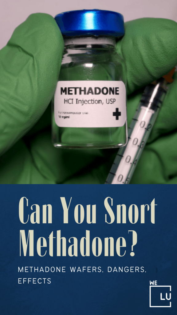 Can you snort methadone wafers? No. The risk of overdose when taking methadone in this manner is much higher than it is when taking it orally. (The above pictures of methadone wafers are available from the DEA page.)