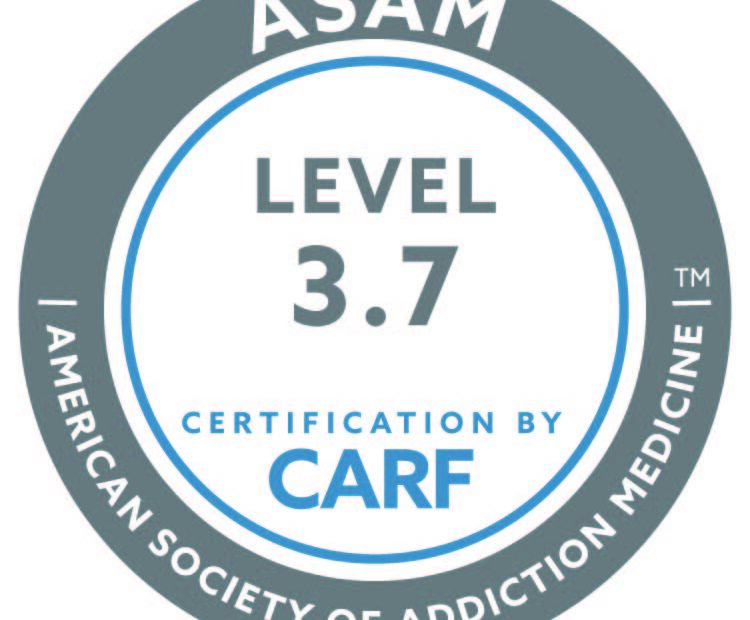 CARF Accreditation ASAM Level of Care 3.7 (Adults) for substance abuse means that the program has met the accreditation standards set by the Commission on Accreditation of Rehabilitation Facilities (CARF) for providing services at the American Society of Addiction Medicine (ASAM) Level of Care 3.7.