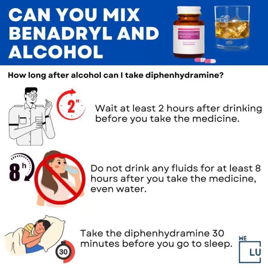 When Benadryl and alcohol are combined, their effects can be potentiated. Both substances have sedative properties that can lead to increased drowsiness, impaired coordination, and cognitive dysfunction. This can result in extreme lethargy, difficulty staying awake, and poor decision-making abilities.