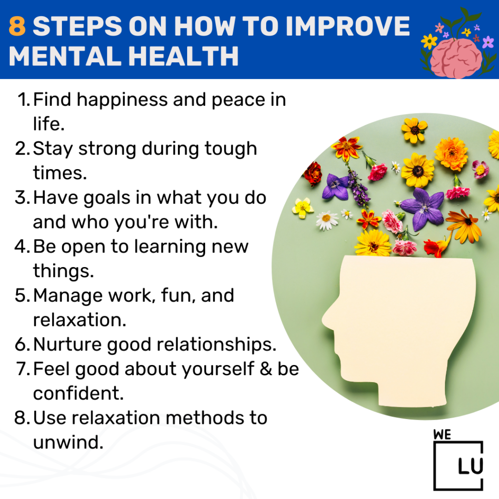 Learn 8 easy ways to improve your mental health!