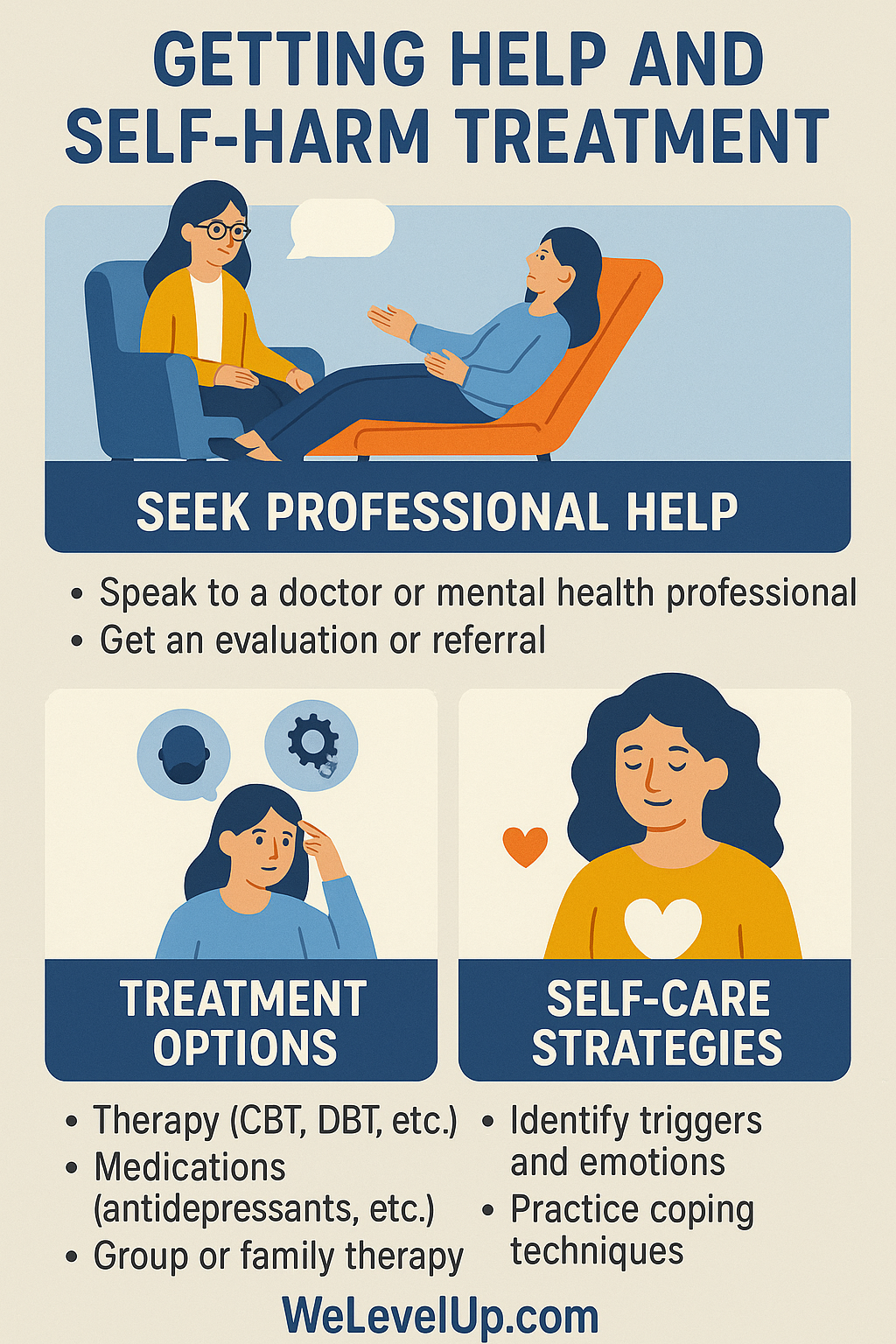 Call us for a free consultation on self-harm treatment. We can help you locate the nearest self-harm treatment center that fits your needs. Join our group therapy sessions designed to support individuals struggling with self-harm
